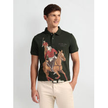 U.S. Polo Assn. Denim Co. Green Graphic Slim Fit Polo T-Shirt