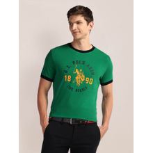 U.S. POLO ASSN. Green Crew Neck Brand Print T-Shirt