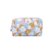 NFI Essentials Small Floral Print Blue Cosmetics Pouch