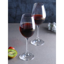 Bohemia Crystal Viola Red Wine Glass Set, 350ml, Set Of 6, Transparent