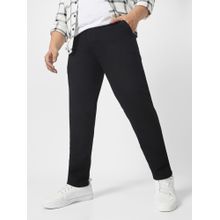 Urbano Plus Black Regular Fit Denim Jeans Stretchable