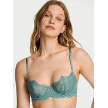 Victoria's Secret Dream Angels Wicked Unlined Lace Balconette Bra Sea Green