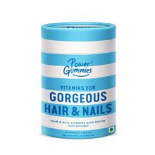 Power Gummies Hair & Nail Vitamins with Biotin, Vitamin A to E, Zinc & Folic Acid -60 Gummies Pack