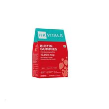 HealthKart Hk Vitals Biotin Hair Gummies With Zinc Vitamin C & A & E - Strawberry Flavour
