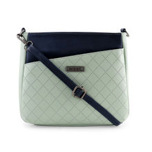 Esbeda Pista Green Color Tiny Dot Texture Sling Bag For Women