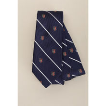 Louis Philippe Men Navy Blue Stripes Tie