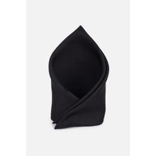 Van Heusen Men Black Solid Party Pocket Square