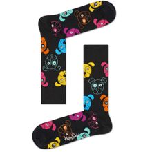 Happy Socks Unisex Black Dog Socks