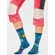 Happy Socks Unisex Blue Cancer Socks