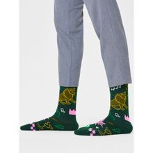 Happy Socks Unisex Green Leo Socks