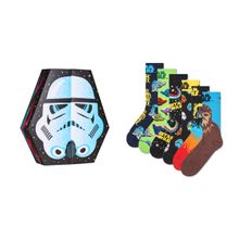 Happy Socks Unisex Multi-Color STAR WARS Socks (Pack of 6)
