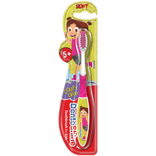Dentoshine Comfy Grip Toothbrush For Kids (ages 5+) - Pink