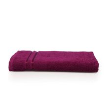 Welspun 100% Cotton 380 GSM Quick Dry Super Soft Unisex Magenta Towel