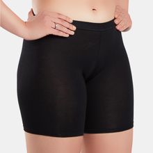 Sonari Stretchable Cycling Shorts For Women Shorties And Underskirt Shorts - Black