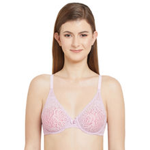 Wacoal Halo Lace Non Padded Wired Bra Pink