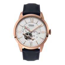 Fossil Townsman Auto Analog White Dial Mens Watch - ME3171