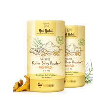 Nat Habit Talc Free Natural Kusha Baby Powder with Raw Haldi