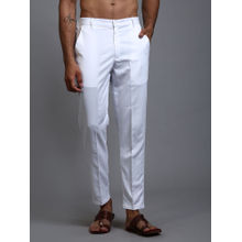 Vastramay Men's White Pant Style Pyjama
