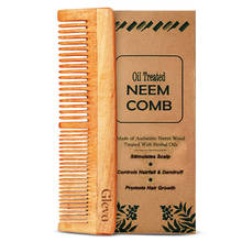 GLEVA Neem Wood Comb For Hair Growth