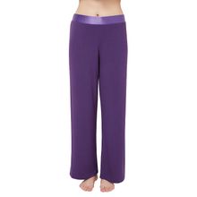Amante Satin Edge Pyjama Bottom - Purple