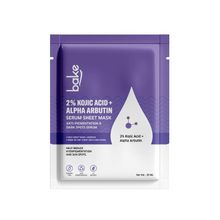 Bake 2% Kojic Acid + Alpha Arbutin Sheet Mask For Glowing Skin & Pigmentation