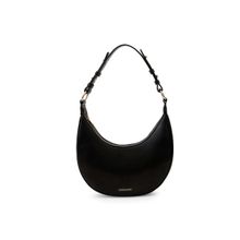 MIRAGGIO Simone Saddle Women Shoulder Handbag -Black