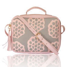 Fizza Pink Lotus Seed Briefcase Sling