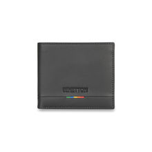 United Colors of Benetton Men Leather Castriel Global Coin With 4 Card Slots Navy Blue Wallet