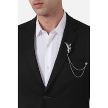 Van Heusen Men Silver Lapel Brooch