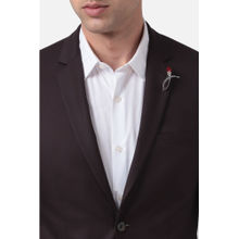 Van Heusen Men Red Lapel Brooch