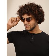 HASHTAG EYEWEAR Brown UV Protection Oval Full Rim Casual Unisex Sunglass - HT2025-C3 (46)