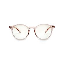 HASHTAG EYEWEAR Clear Lens Round Full Rim Casual Unisex Computer Glass - HTEC-10102-PNK (46)