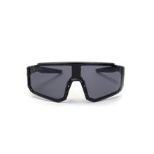 HASHTAG EYEWEAR Black UV Protection Square Full Rim Casual Unisex Sunglass - HT-SPORT-0101 C2 (58)
