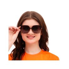 HASHTAG EYEWEAR Brown UV Protection Square Full Rim Casual Women Sunglass - TT (32) D-3020 BRN (59)