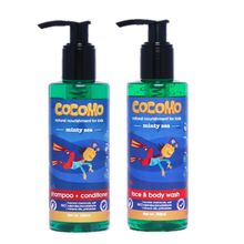 Cocomo Natural Top To Toe Wash For Kids - Minty Sea Shampoo + Body Wash
