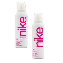 Nike Woman Ultra Pink Eau De Toilette Deodorant - Pack Of 2