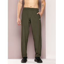 TURNFIT Olive Lightweight Running Track Pant with Contrast Panel