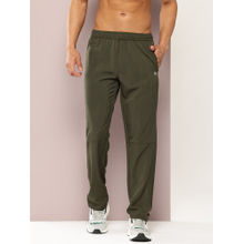 TURNFIT Olive Men Slim Fit Running Trackpant with Zipper Pocket
