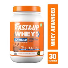 Fast&Up 100% Whey Isolate & Hydrolysate Whey Protein(creamy Coffee)-24g Protein,5.5gbcaa,4gglutamine