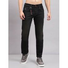 Monte Carlo Mens Black Solid Denim Jeans