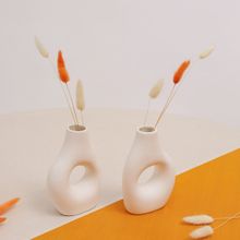 PUREZENTO Decorative Vase for Home Centre Table Flowers Pot Bedroom Side Corners (Pack of 2)