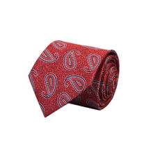 Tossido Red Fine Woven Micro Fiber Necktie