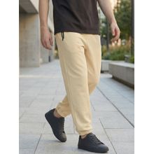 Bewakoof Men's Brown Oversized Joggers