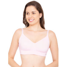 Enamor A027 Full Coverage Cotton Bra - Non-Padded & Wirefree - Pink