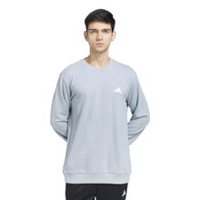 adidas M Crew Logo Sw Grey Sweatshirt