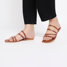 Twenty Dresses by Nykaa Fashion Tan Straps On Flats (EURO 36)