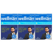 Wellman Health Supplements UK's No.1 Multivitamin For Men (Pack Of 3)