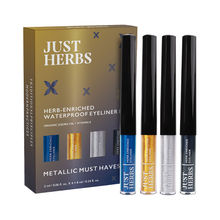 Just Herbs Herb Enriched Waterproof Eyeliner Kit - Metallic Must Haves