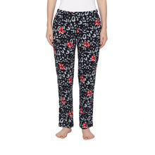 Vami Bold Floral Printed Knitted Cotton Pyjamas For Women In - Multi-Color