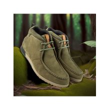 WOODLAND Men Olive Casual Chukka Boots
